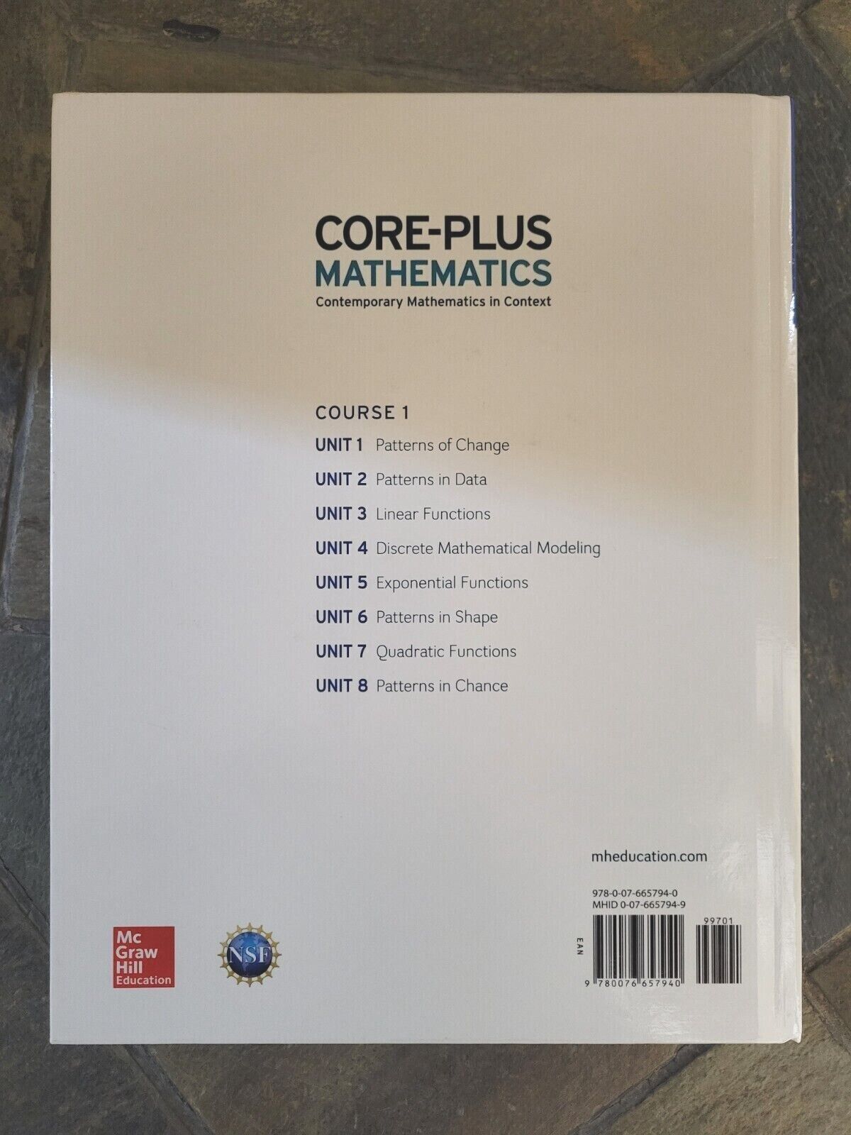 CORE-PLUS MATHEMATICS -Course 1 (COMMON CORE)