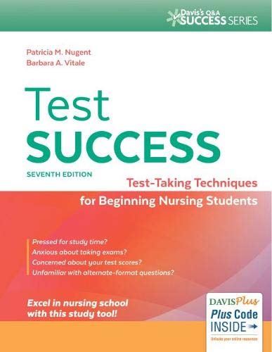 Test Success: Test-Taking Techniques for Beginning Nursing Students (Davis's Q&A Success Series) Nugent, Patricia M., RN and Vitale, Barbara A., RN