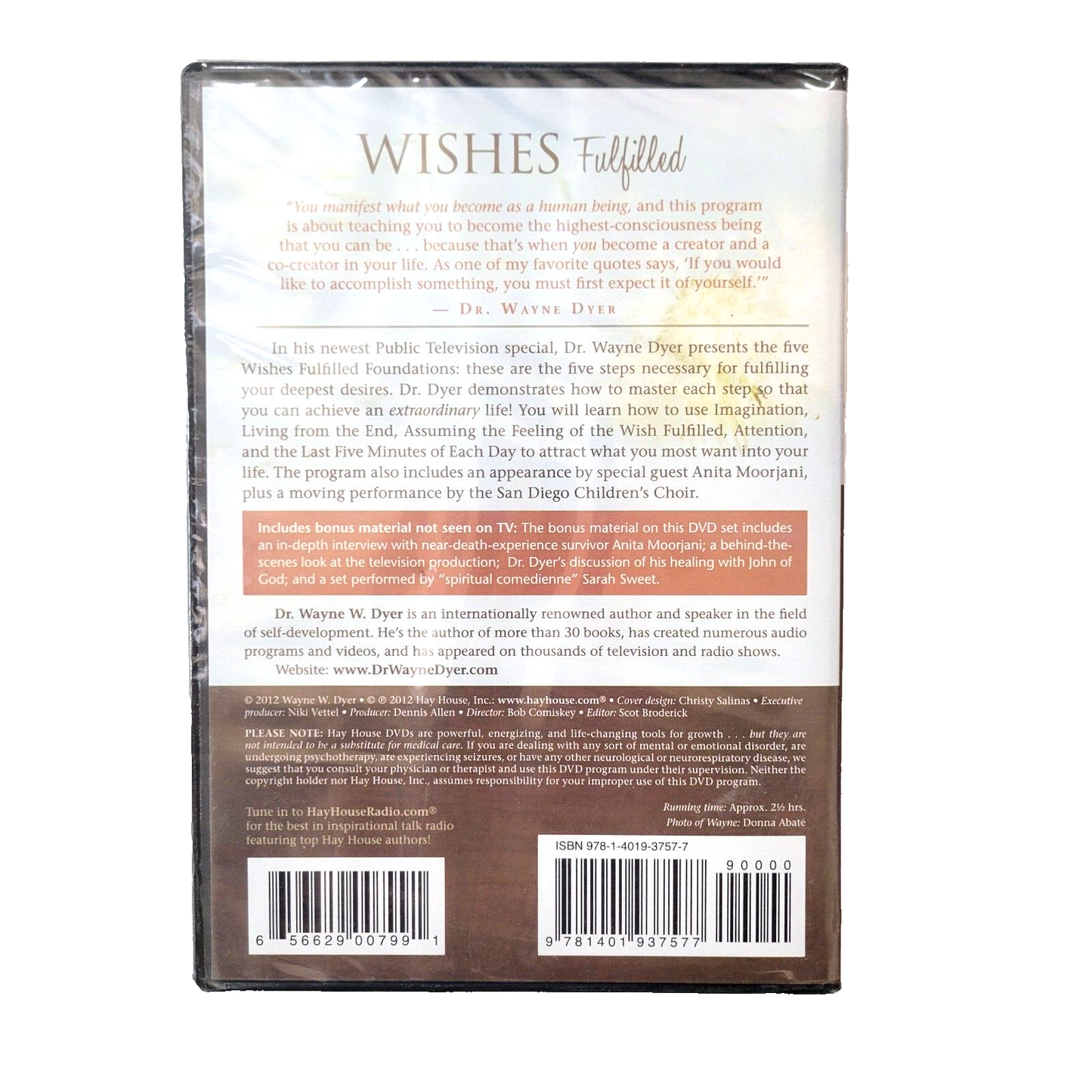 Dr. Wayne W. Dyer Sets : Secrets of Manifesting (6 CDs) ; Fulfilled (2 DVDs)