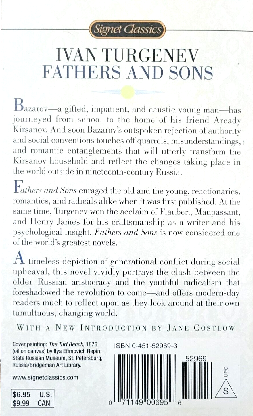 10 Book Lot : Fathers and Sons by Ivan Turgenev ; Signet Classics