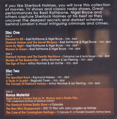 Sherlock Holmes Film Festival ** 17 Hours ** Dvd Set