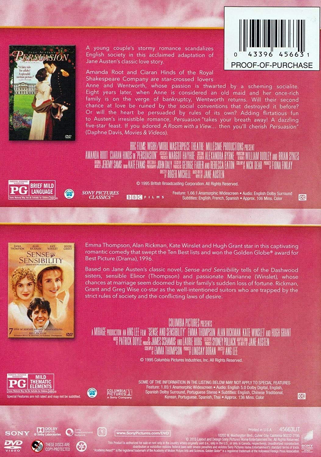 Persuasion (1995) / Sense and Sensibility (1995)