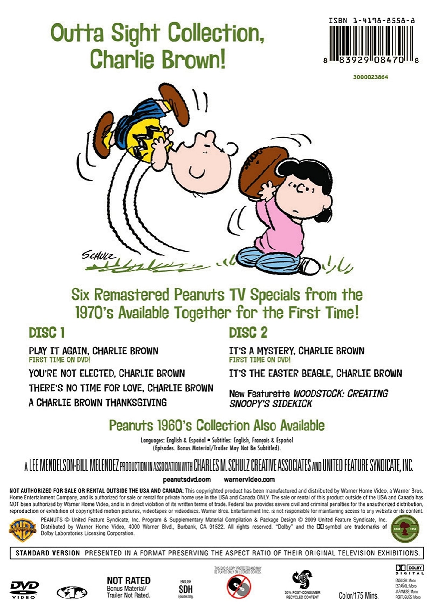 Peanuts: 1970's Collection, Vol. 1 (It's a Mystery Charlie Brown / Play It Again / A Charlie Brown Thanksgiving / It's the Easter Beagle / There's No Time for Love / You're Not Elected)