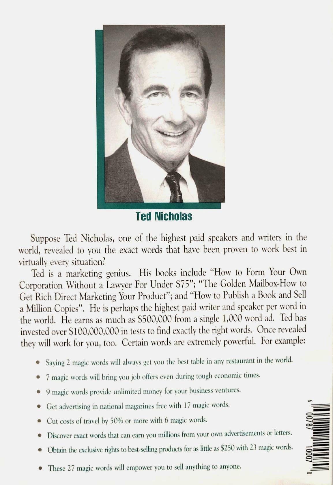 Magic Words That Bring You Riches by Ted Nicholas