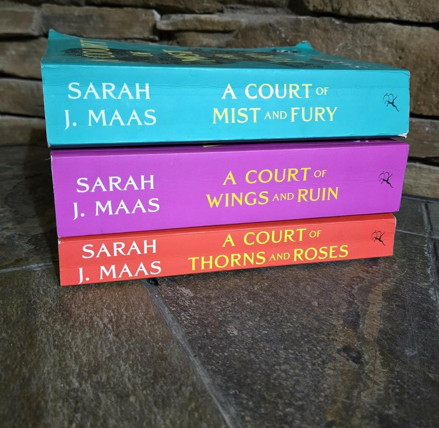 Sarah J. Maas 3 Book Lot : Court of Mist + Fury, Wings + Ruin, Thorns + Roses