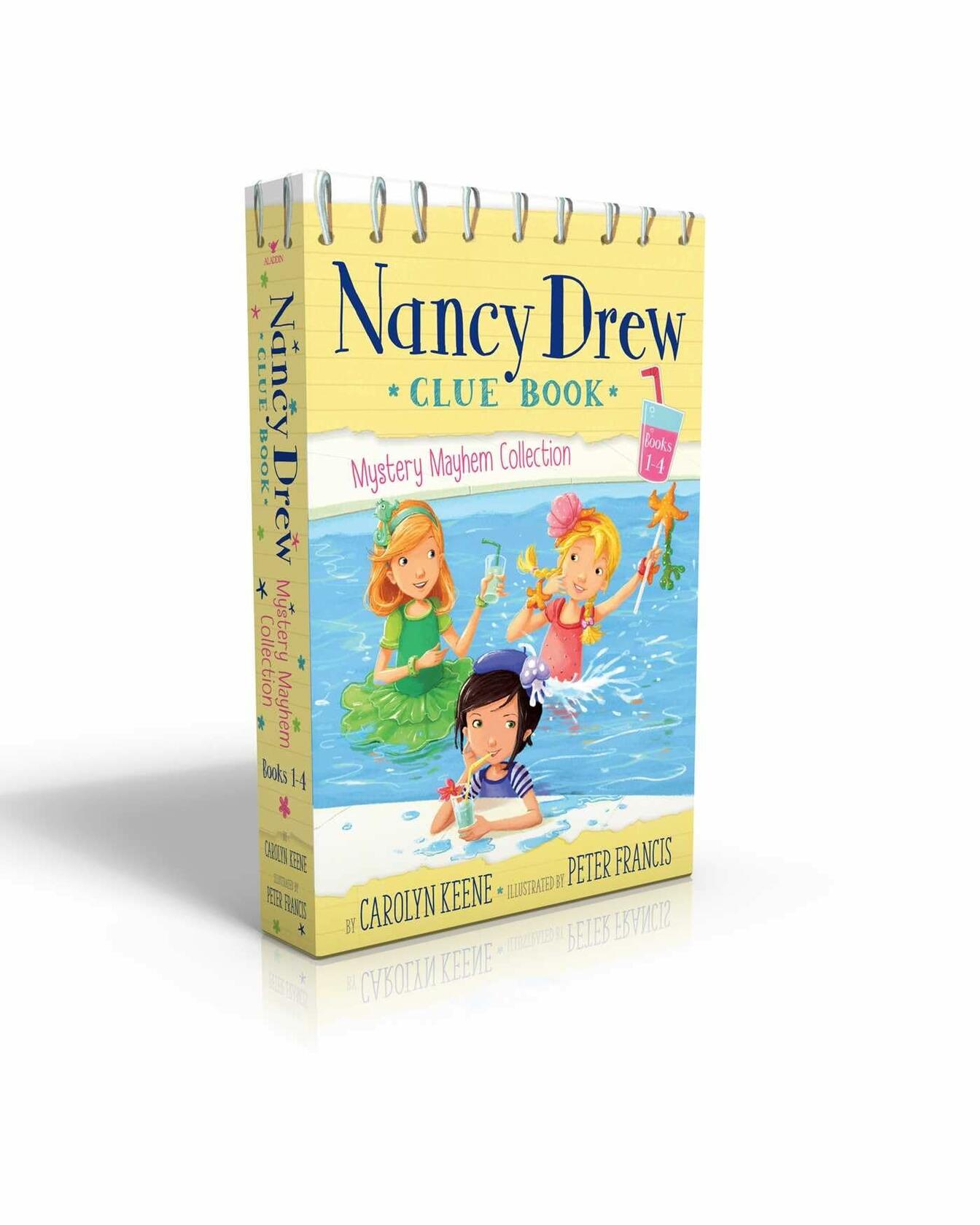 Nancy Drew Clue Book Mystery Mayhem Collection Books 1-4 (Boxed Set): Pool Party Puzzler; Last Lemonade Standing; A Star Witness; Big Top Flop