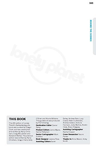 Lonely Planet Switzerland 9 (Travel Guide)