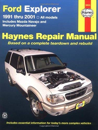 Ford Explorer 91-2001, incl Mazda Navajo/Mercury Mountaineer (Haynes Repair Manuals)