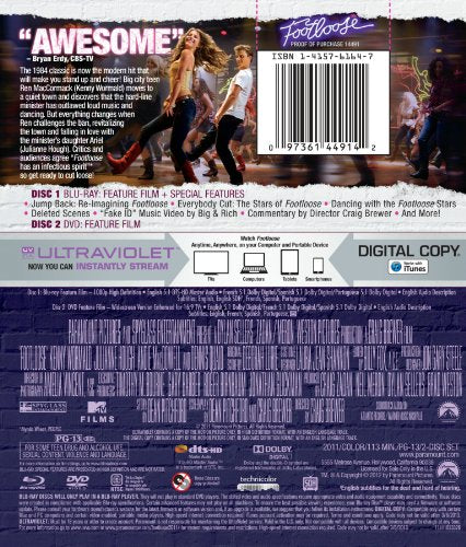 Footloose (Two-Disc Blu-ray/DVD Combo + Digital Copy)