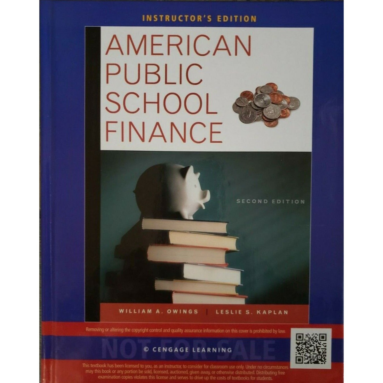 American Public School Finance *2nd Edition*   INSTRUCTOR'S EDITION*