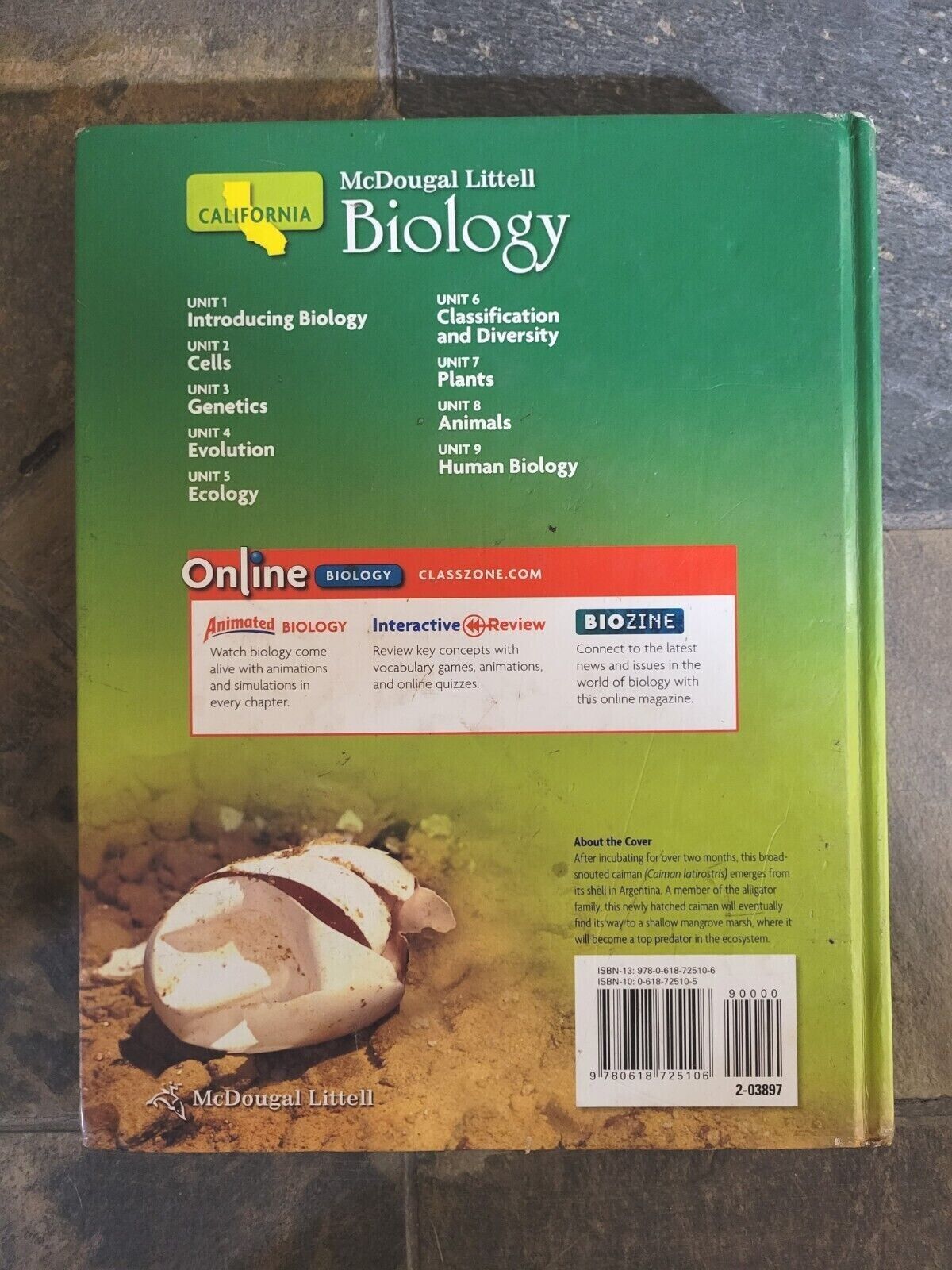 McDougal Littell Biology California Student Edition Grades 9-12 **20 Book Lot**