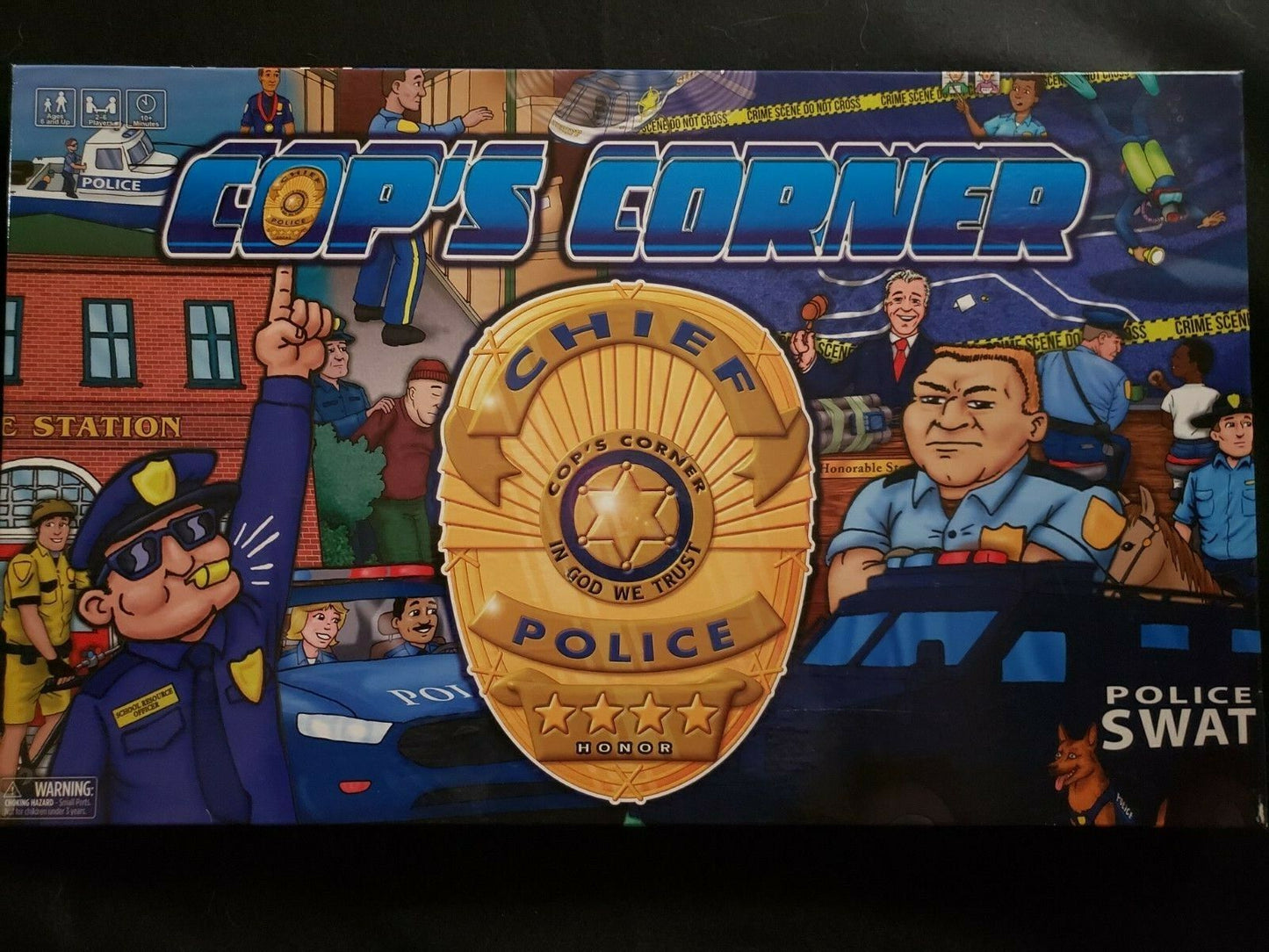 Game Cop's Corner Board Game ages 6 & up Great graphics* Complete/VG Condition!!