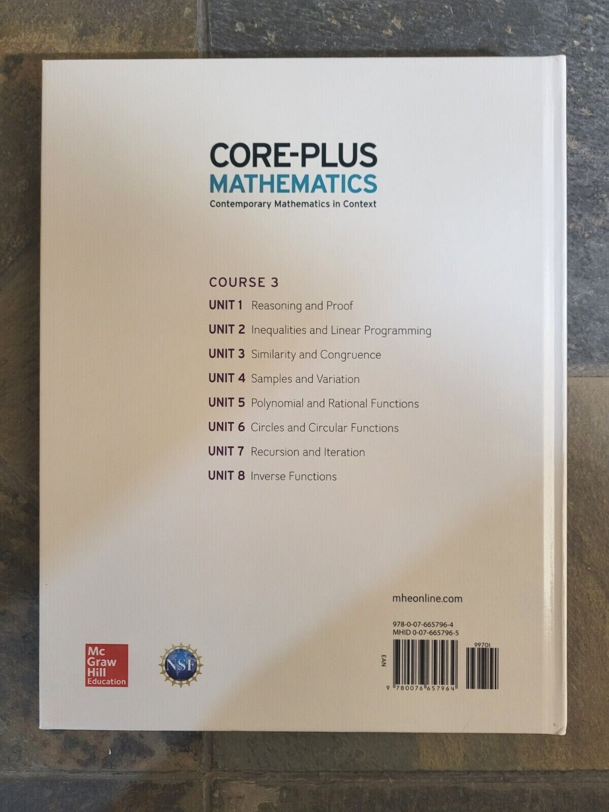 CORE-PLUS MATHEMATICS -Course 3 (COMMON CORE)