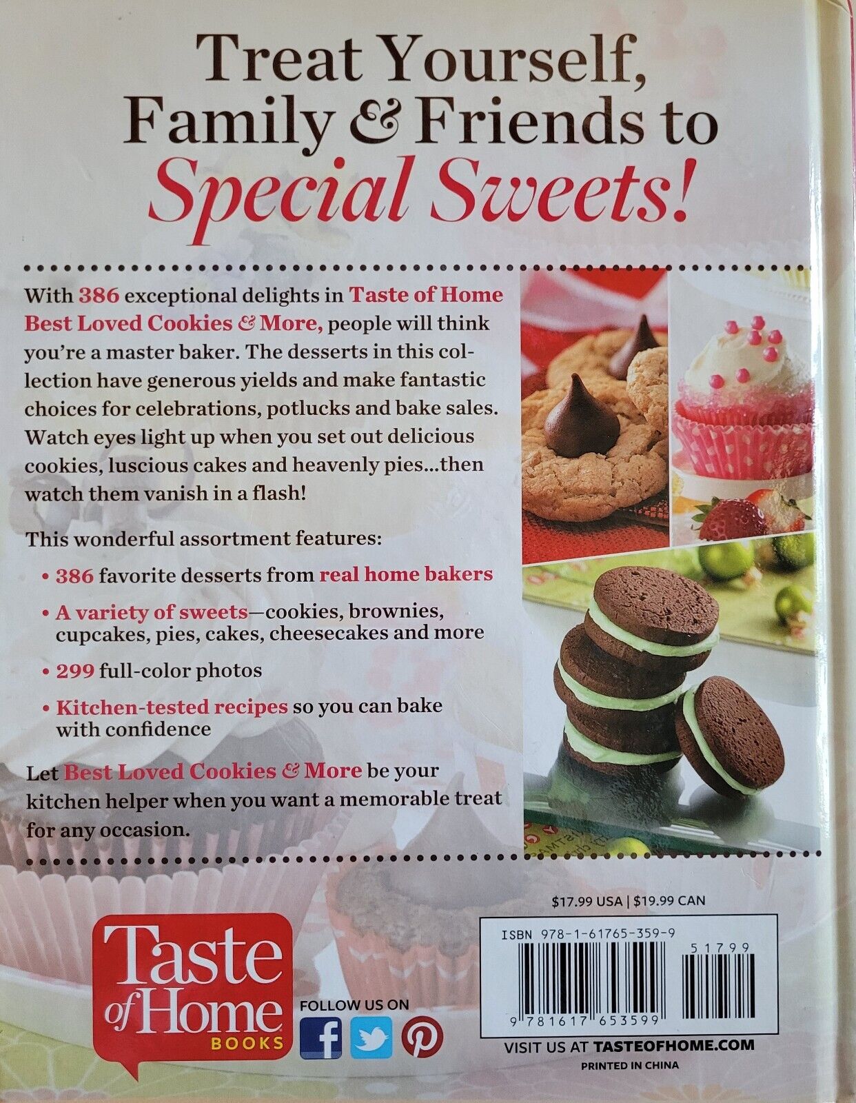 Taste of Home Best Loved Cookies and More (Hardcover)