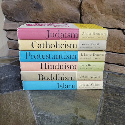 6 Book Set on Major World Religions ; George Braziller Publishing 1962 Hardcover