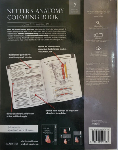 Netter's Anatomy Coloring Book 2nd Updated Edition by John T. Hansen