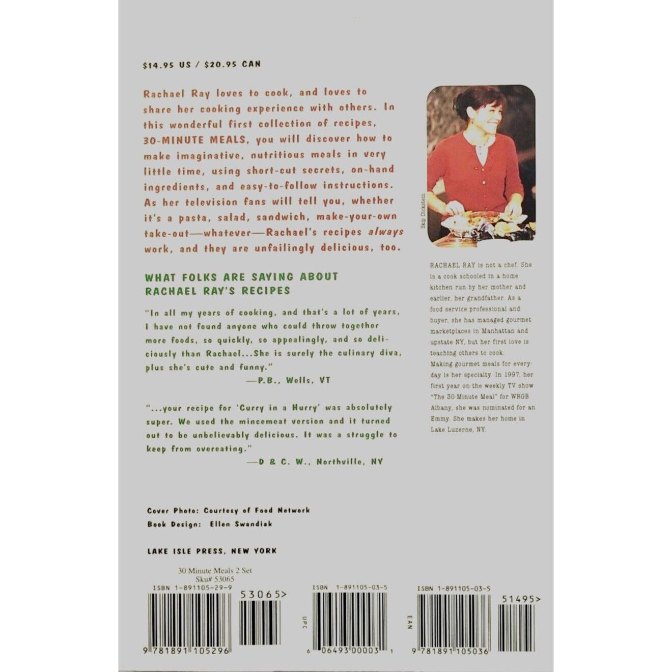 Rachael Ray 30-Minute Meals by Rachael Ray (1999, Paperback)