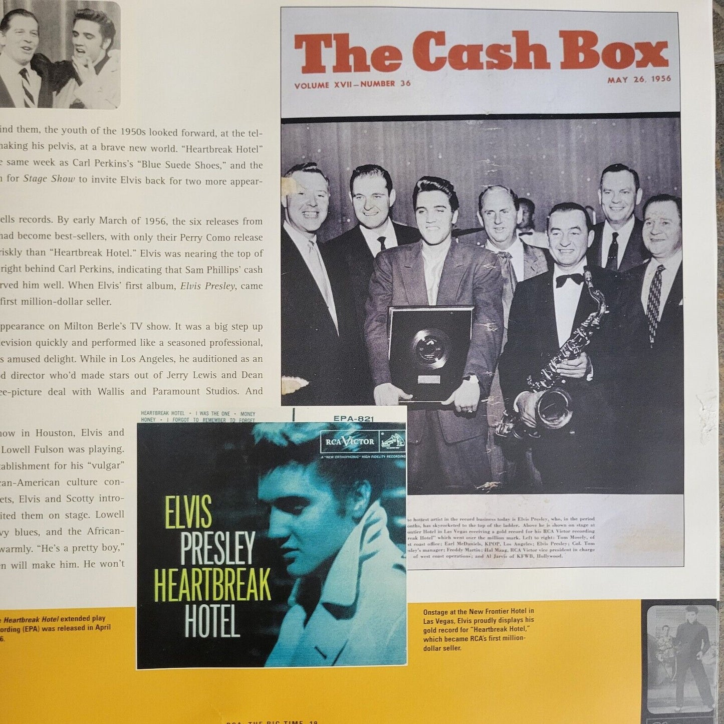 The Elvis Tresures : Includes Elvis Speaks CD replica ticket stubs calendars