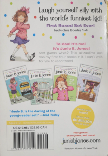 Junie B. Jones by Barbara Park ; 1st Boxed Set Ever! Books 1-4