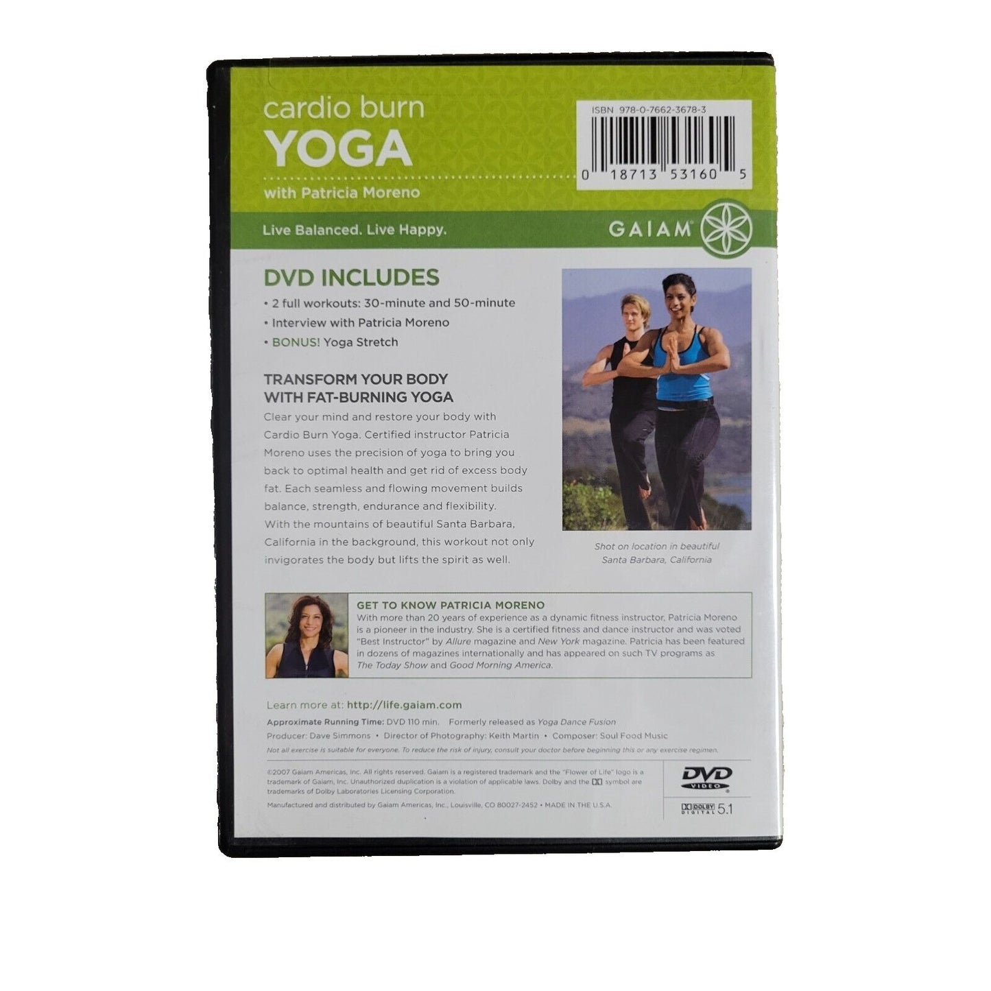 Cardio Burn Yoga (DVD, 2007)