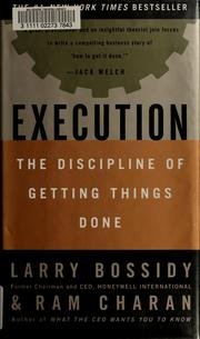 Execution: The Discipline of Getting Things Done [Hardcover] None
