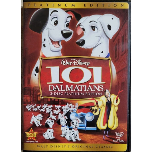 101 Dalmatians (DVD, 2008, 2-Disc Set, Platinum Edition)