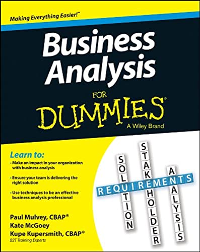 Business Analysis For Dummies