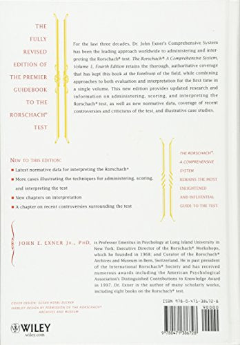 The Rorschach, Basic Foundations and Principles of Interpretation Volume 1