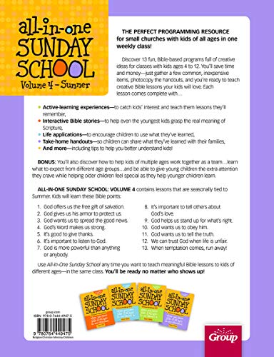 All-in-One Sunday School for Ages 4-12 (Volume 4): When you have kids of all ages in one classroom (Volume 4)