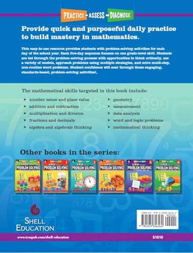 180 Days of Problem Solving for Fourth Grade – Build Math Fluency with this 4th Grade Math Workbook (180 Days of Practice)