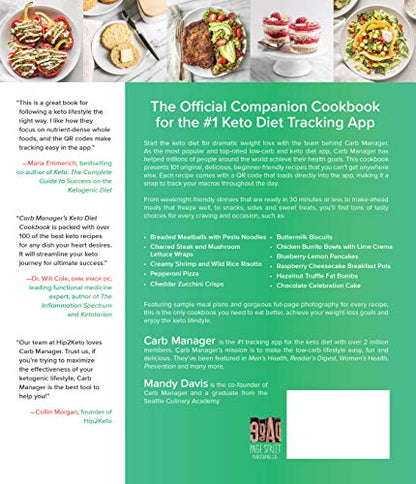 Carb Manager's Keto Diet Cookbook: The Easiest Way to Lose Weight Fast with 101 Recipes That You Can Track with QR Codes