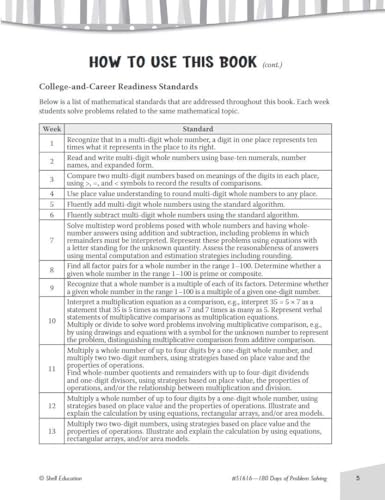 180 Days of Problem Solving for Fourth Grade – Build Math Fluency with this 4th Grade Math Workbook (180 Days of Practice)