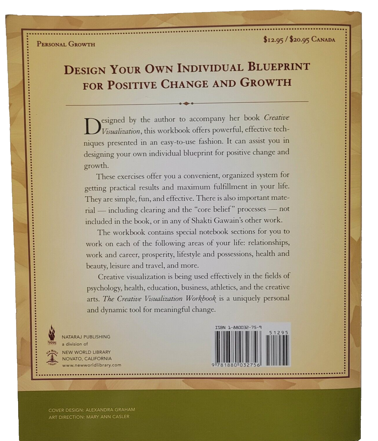 The Creative Visualization Workbook : Second Edition by Shakti Gawain (1995)