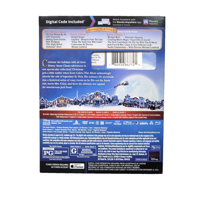 The Santa Clause 3-Movie Collection ; Blu-Ray DVD Digital Code