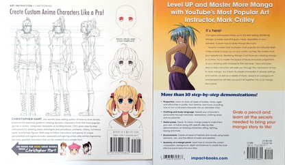 2 Book Anime Lot :  Master Guide to Drawing Anime and Mastering Manga 2