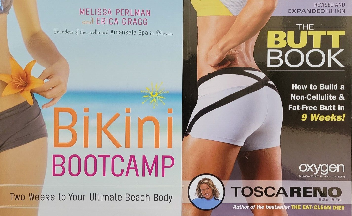 Bikini Bootcamp and The Butt Book 2 book lot