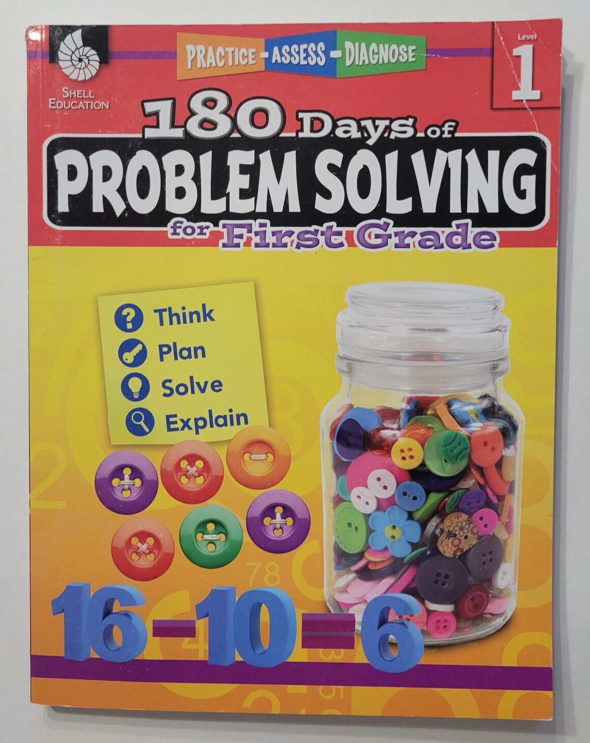 180 Days of Practice Ser.: 180 Days of Problem Solving for First Grade Level