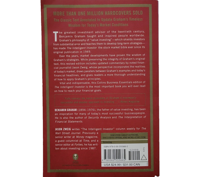 The Intelligent Investor: The Definitive Book on Value Investing Benjamin Graham