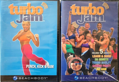 Turbo Jam Fitness 2 DVD Lot: Punch, Kick & Jam and 5 Workout Disc; Beachbody