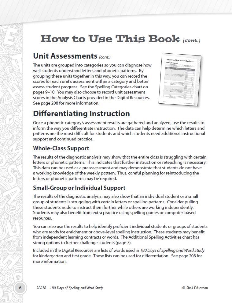 180 Days: Reading, Vocabulary/Language for Kindergarten Practice Workbook for Classroom and Home, Cool and Fun Practice Created by Teachers