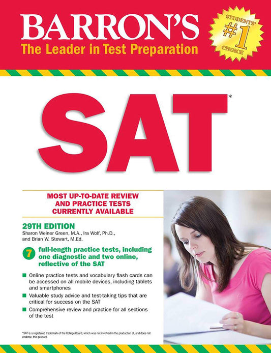 Barron's SAT with Online Tests (Barron's Test Prep)