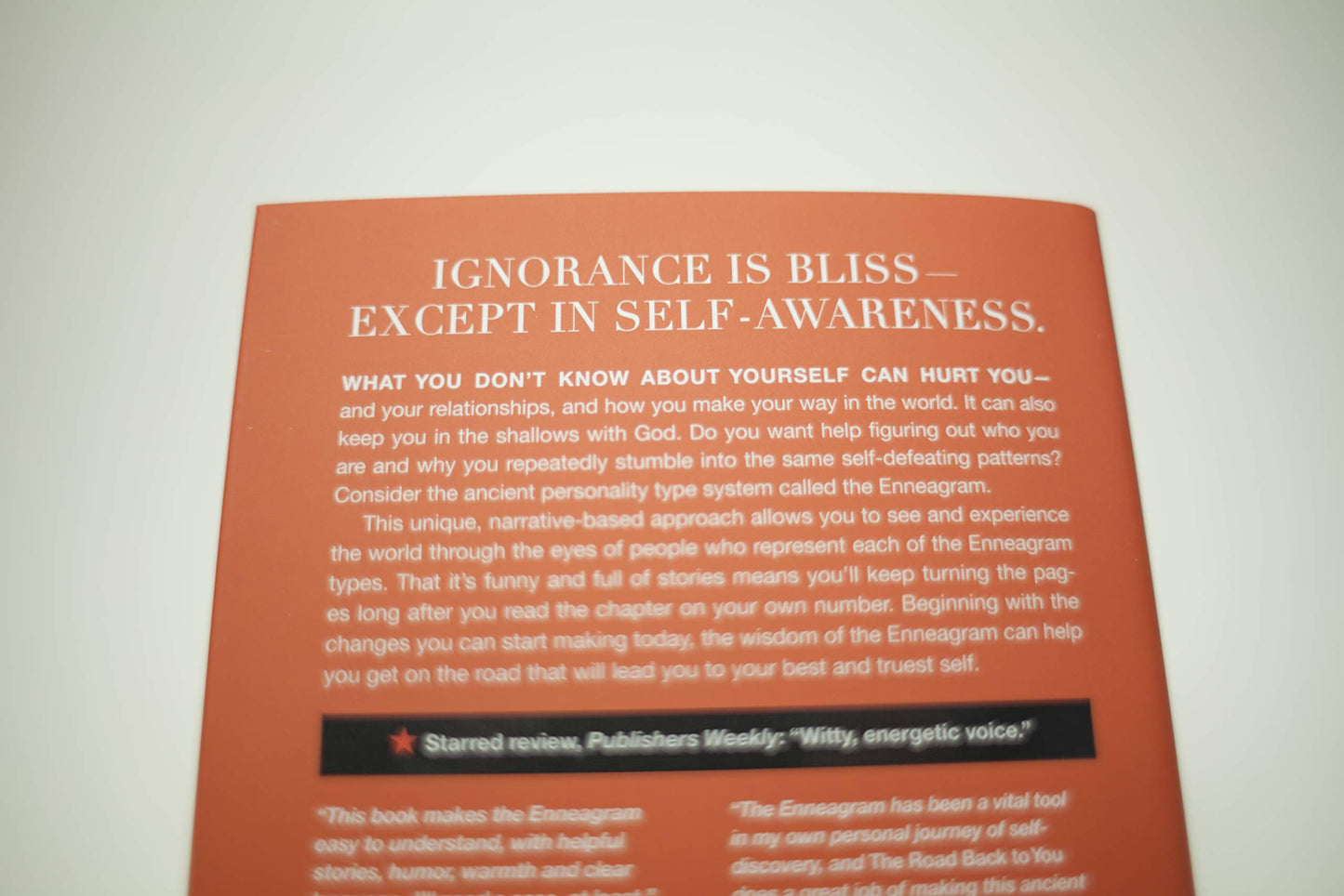 The Road Back to You: Enneagram Journey to Self-Discovery ; Ian Cron