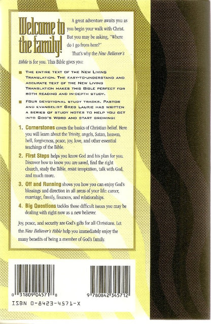 New Believer's Bible: First Steps for New Christians (New Living Translation)