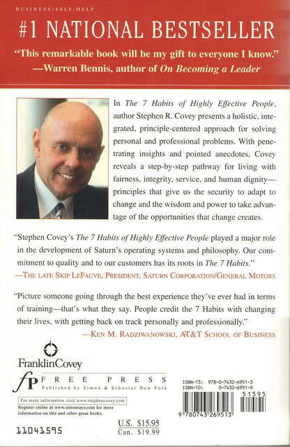 The 7 Habits of Highly Effective People: Powerful Lessons in Personal Change Covey, Stephen R.