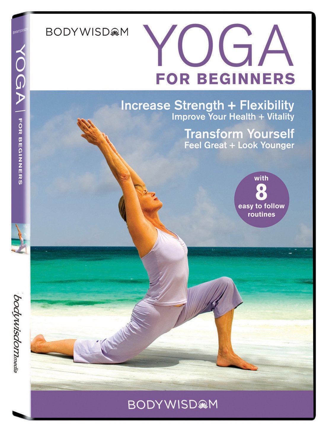 Yoga for Beginners DVD: 8 Yoga Video Routines for Beginners. Includes Gentle Yoga Workouts to Increase Strength & Flexibility