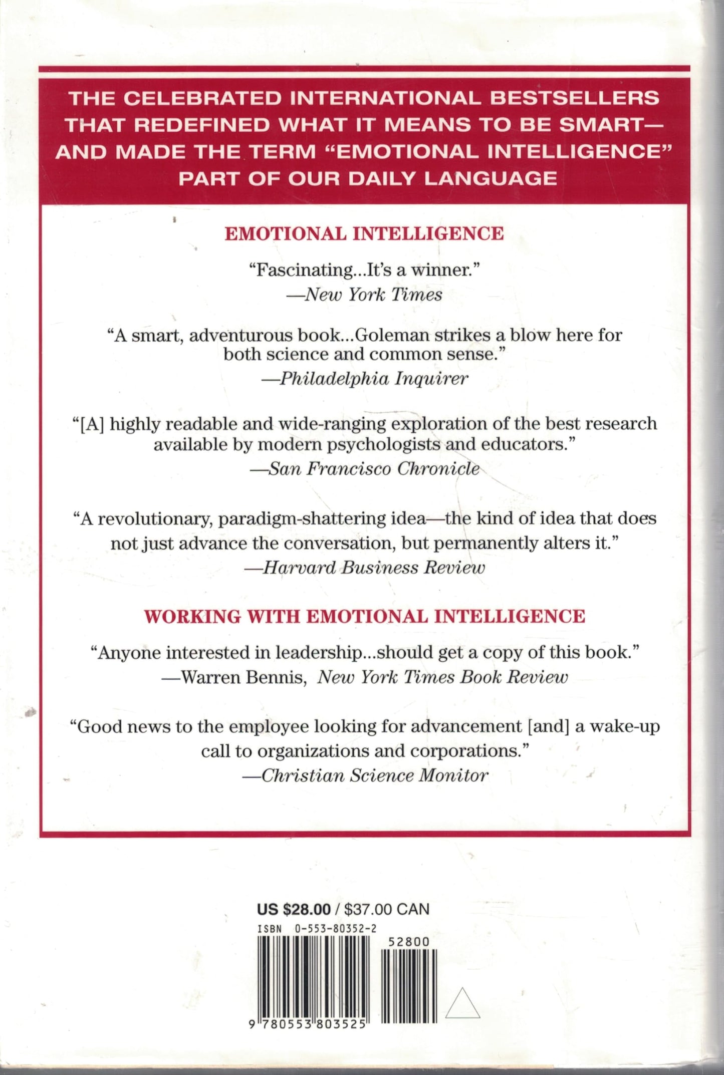 Social Intelligence: The New Science of Human Relationships Goleman, Daniel