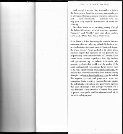 Natural Cures "They" Don't Want You To Know About [Hardcover] Trudeau, Kevin