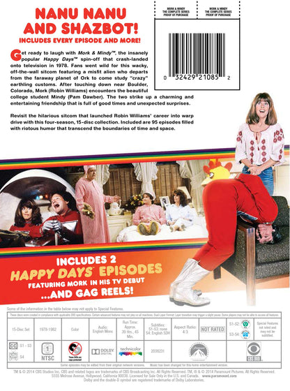 Mork & Mindy: The Complete Series [Region 1] [video game]