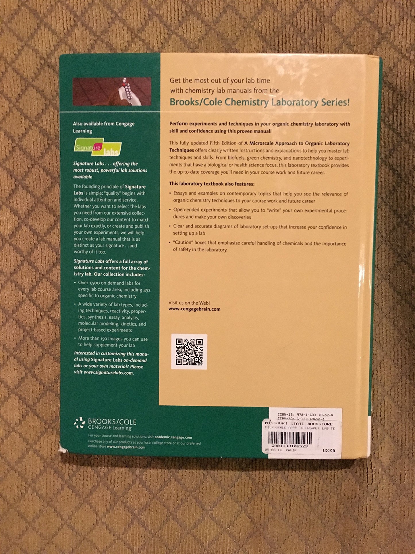 A Microscale Approach to Organic Laboratory Techniques [Hardcover] Pavia, Donald; Kriz, George; Lampman, Gary and Engel, Randall