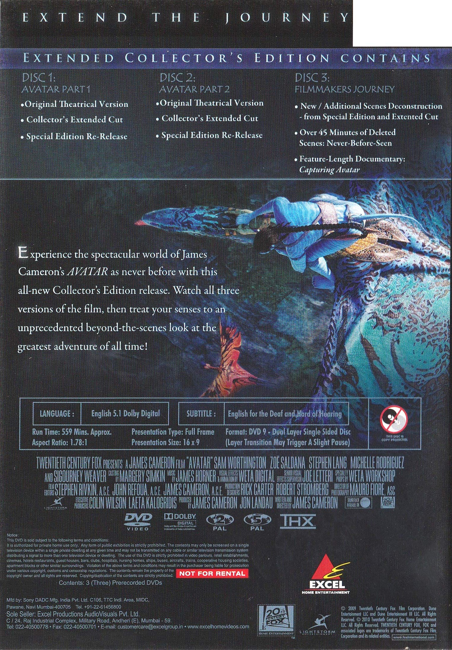 Avatar (Three-Disc Extended Collector's Edition)